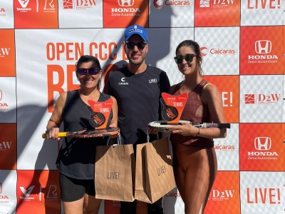 Open CCC de Beach Tennis movimenta as quadras de areia do Caiçaras em quatro dias de disputa.