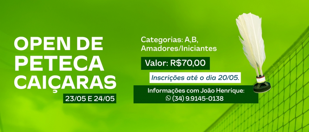 Caiçaras promove o primeiro Open de Peteca de 2026